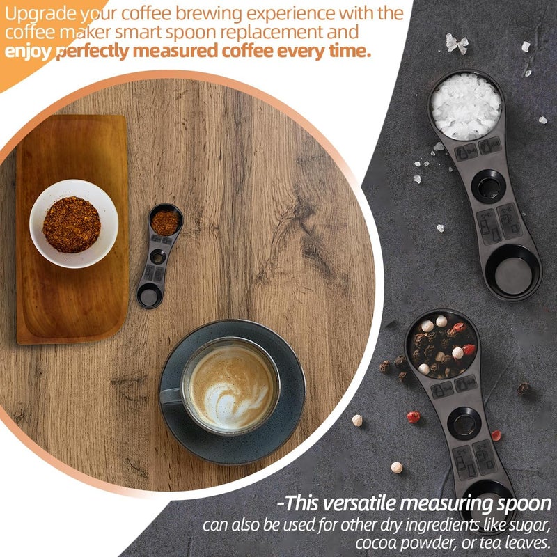 XCWT Smart Coffee Scoop Spoon for Ninja - CF090 CF091 CF092 CF097 Cuisinart Mr. Coffee Keurig K-Cup Coffee Bar Maker - Double Sided Measuring Scoop Spoon - Perfectly Measured Coffee Every Time - Image 5